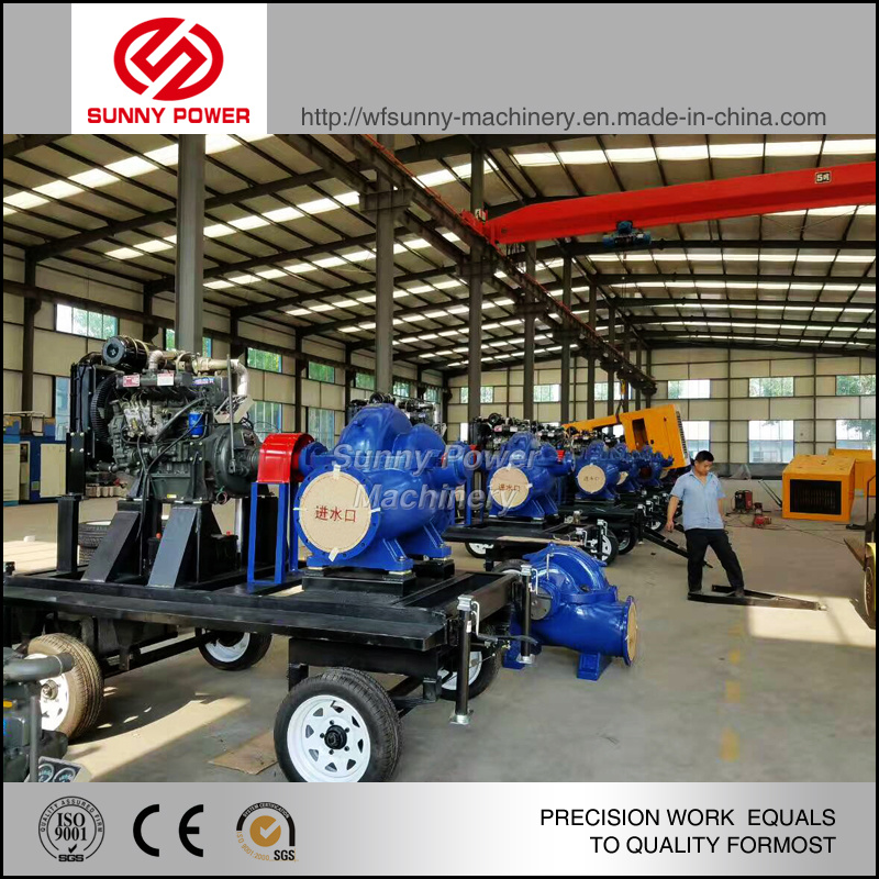 Diesel Engine Driven Mixed Flow Pump Water Pump for Large Scale Farmland Irrigation