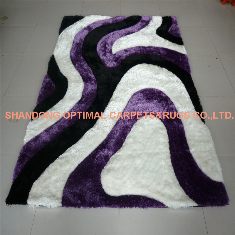 Decoration Bedroom and Livingroom Polyester Shaggy Carpet