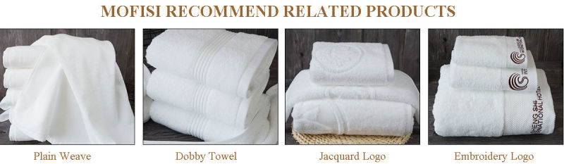 Luxury Jacquard Hotel Floor Towels Modern Bath Mat Set