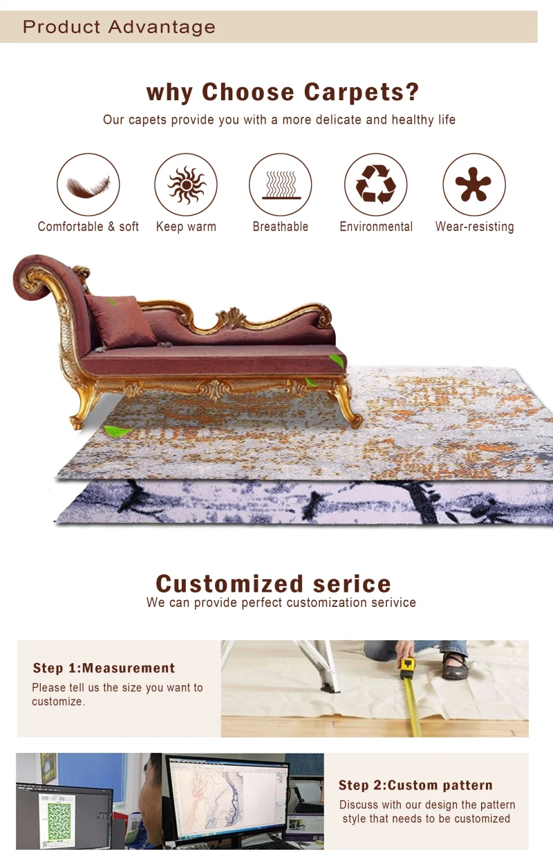 Machine Rugs Floor Carpet Polyester Rug Home Carpets