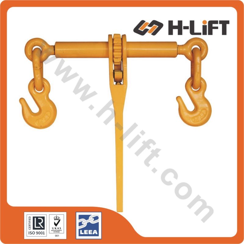 Ratchet Type Load Binder with Cradle Grab Hook and Safety Pin