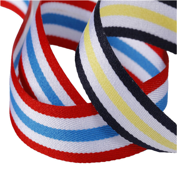 Enfung Custom Colourful Narrow Polyester Woven Elastic Webbing Tape