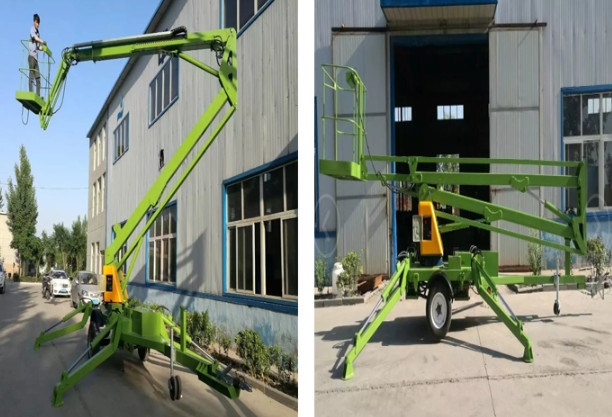 Ce Approved Trailer Hydraulic Articulating Arm Man Lift
