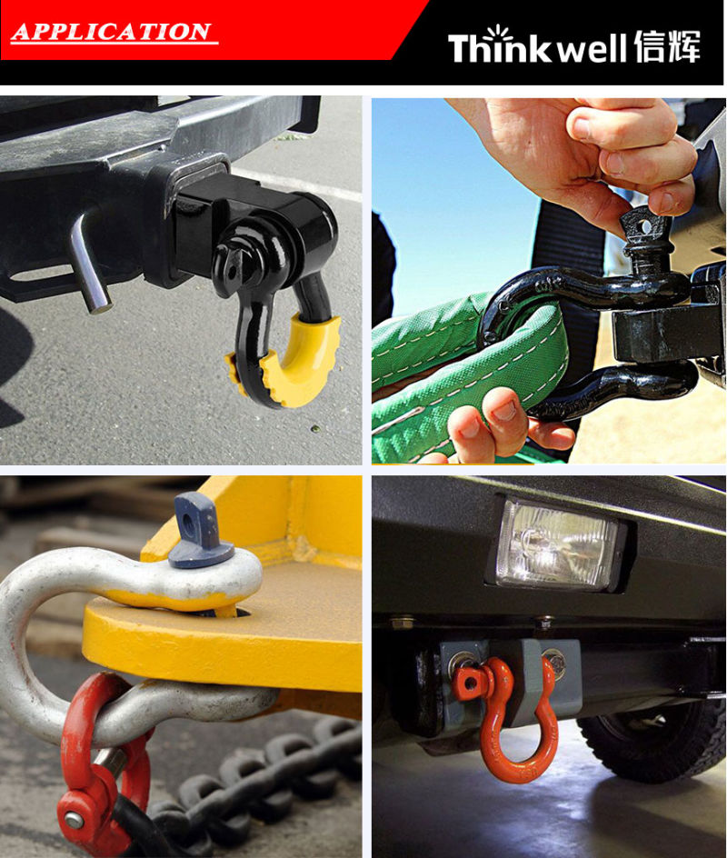 Vehicle Recovery Winch Receiver Hitch Insert with D Ring