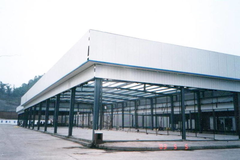 Prefab Light Steel Structure Logistic Center Construction Workshop (KXD-014)