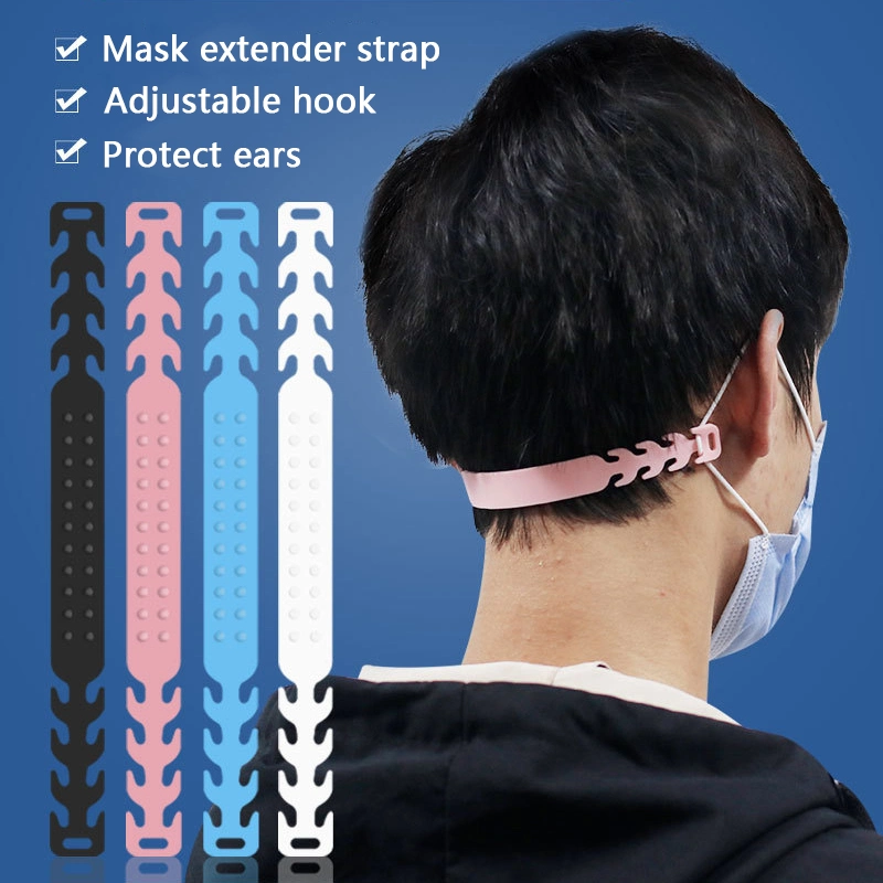 Long Strap Ear Saver Protecter Silicone TPE Material Soft Ear Hook Masked Extender Strap
