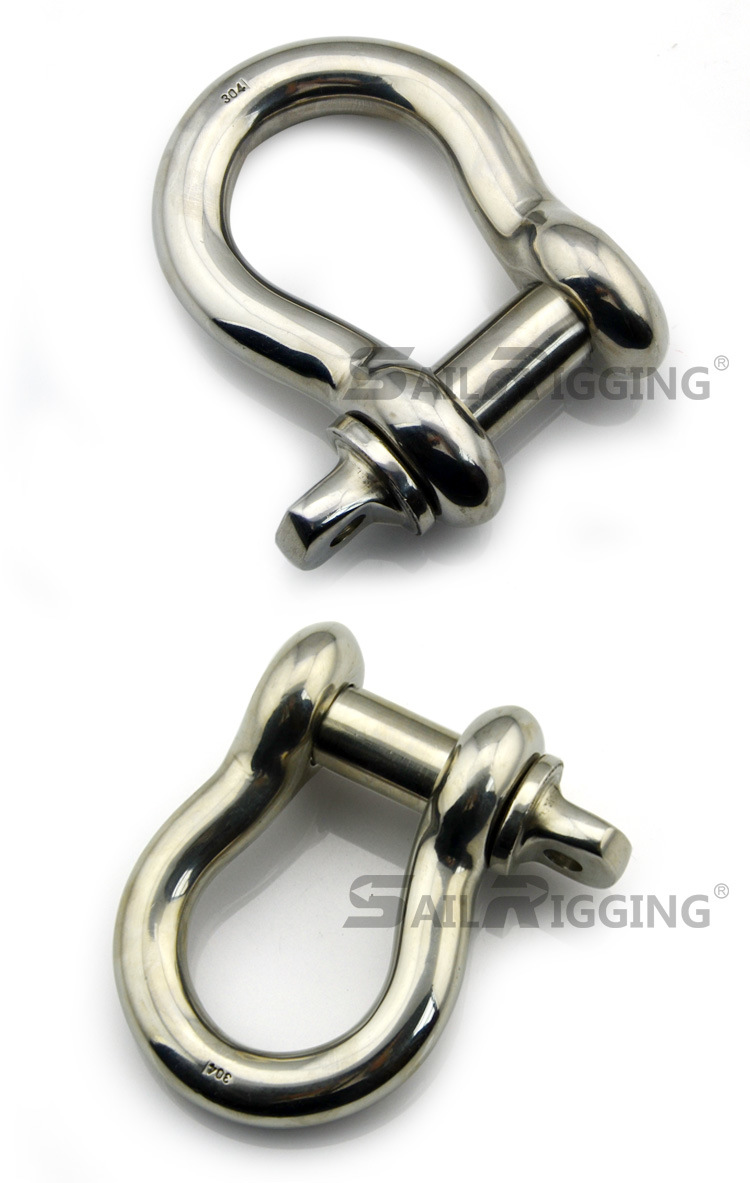 High Quality European Round Pin Rigging Anchor Stainless Steel Anchor Bow Shackle