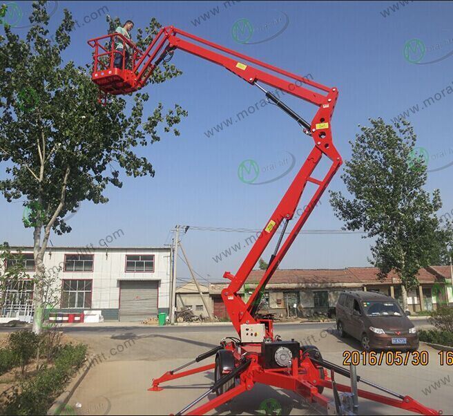 4-14m Working Level Trailer Mounted Articulated Boom Lift