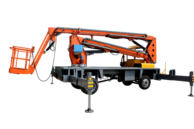 20m 300kg Towable Trailer Hydraulic Articulated Towable Boom Lift