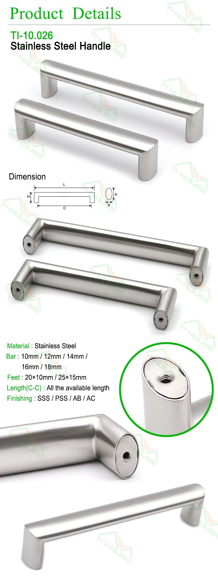 Furniture Handle Cabinet Handle Top Quality Handle T Type Handle