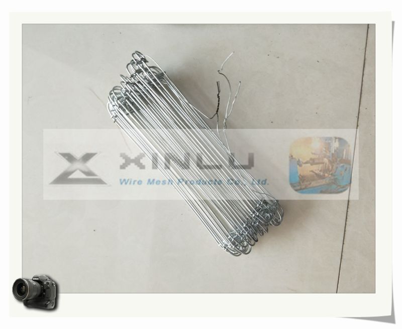 Galvanized Double Loop Tie Wires / Black Loop End Tie Wire