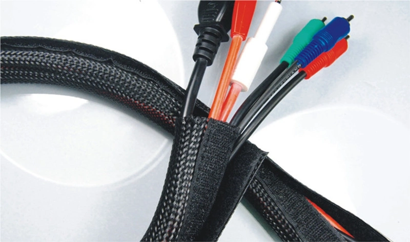 Hook and Loop Electrical Cable Wire Harness Cover Cable Sleeve