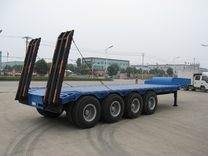 3 Axle 40FT Heavy Duty Logistic Transportation Lowbed Semi Trailer