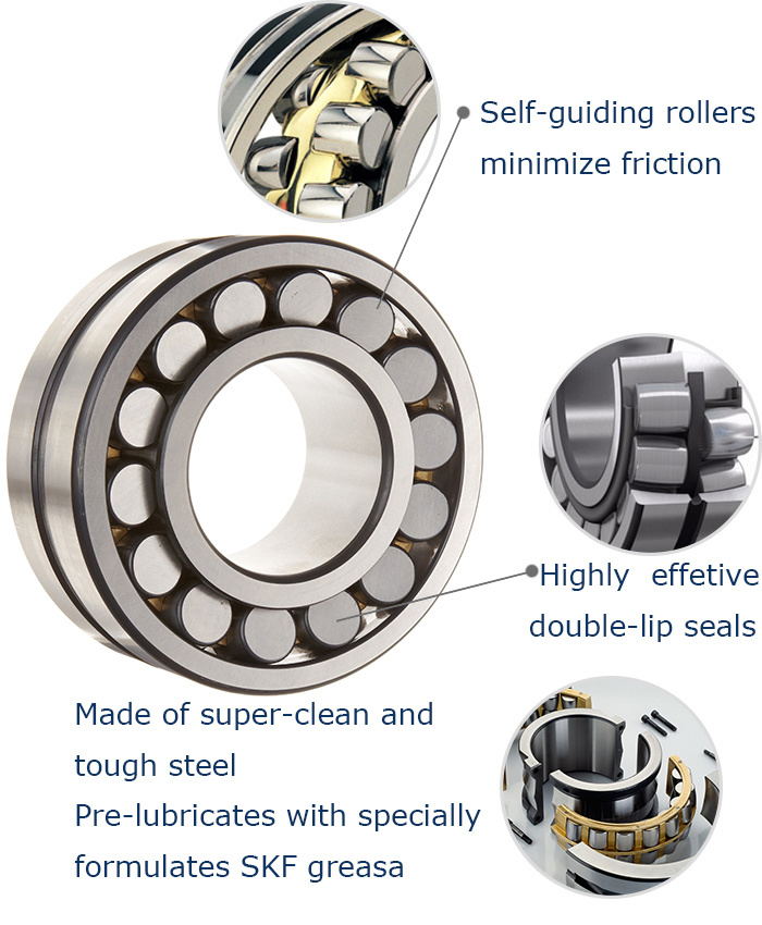 Heavy Radial Loads 22308 Spherical Roller Bearing textile machine