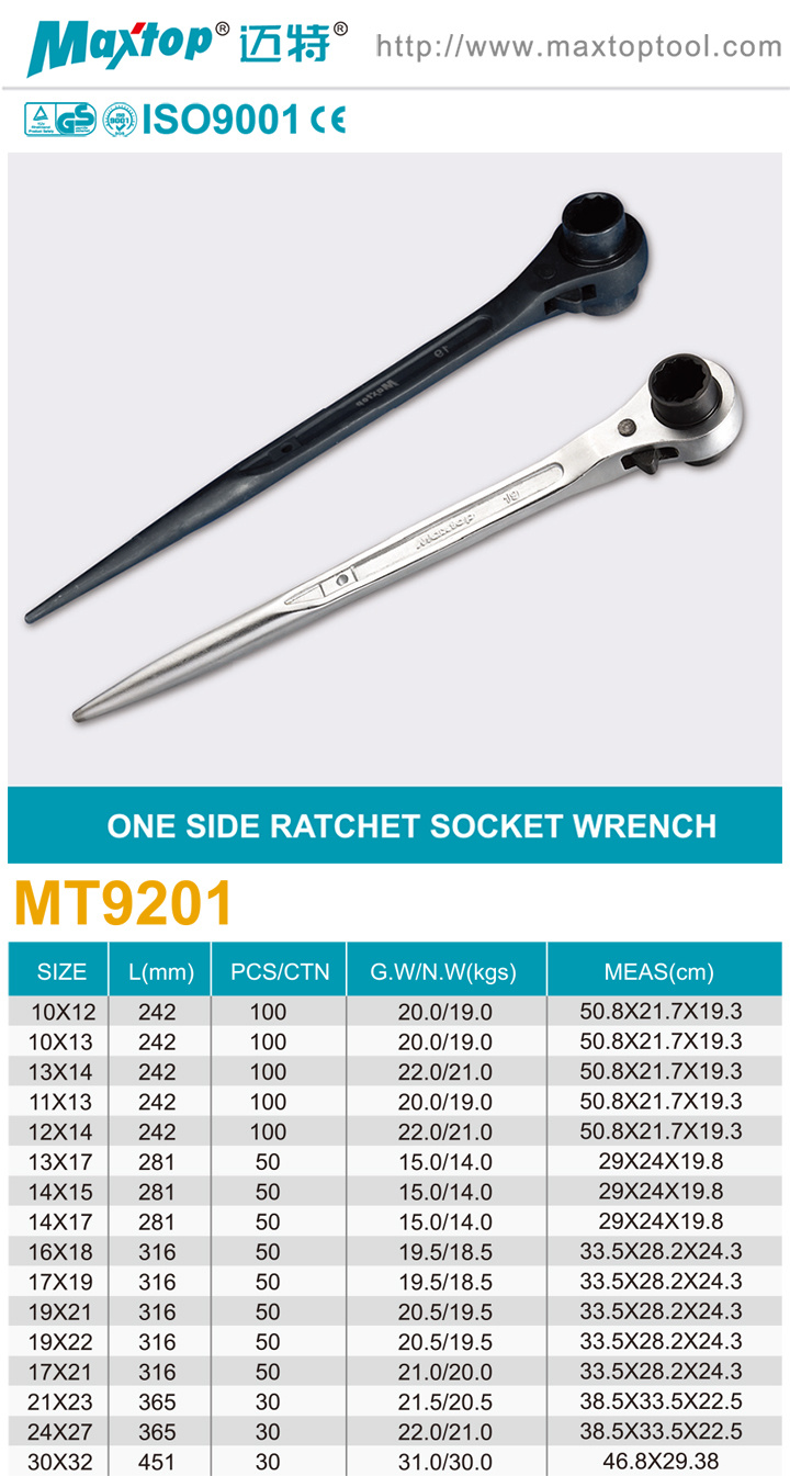 Best Sale OEM 15mm Combination Ratchet Wrench