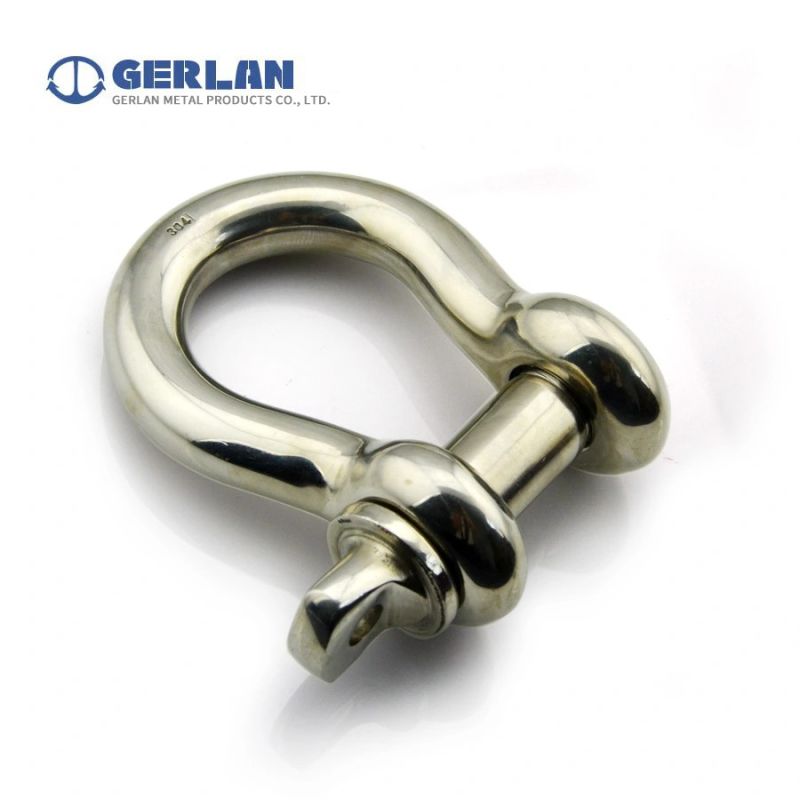 Rigging Polished Stainless Steel Us Type Screw Pin Anchor Bow Shackle