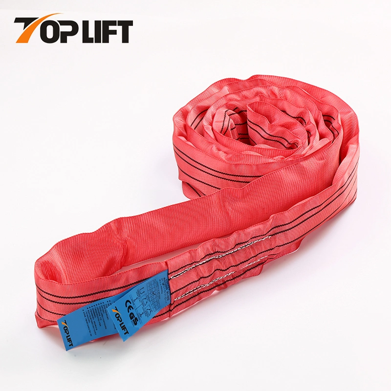 En1492-1 CE GS Approved 3t Duplex Polyester Flat Lifting Belt Webbing Sling