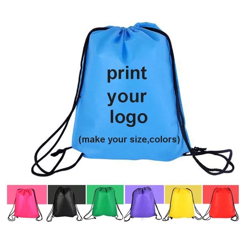 15PCS Multicolor Drawstring Backpack Bag Cinch Sack Pull String Bags Bulk