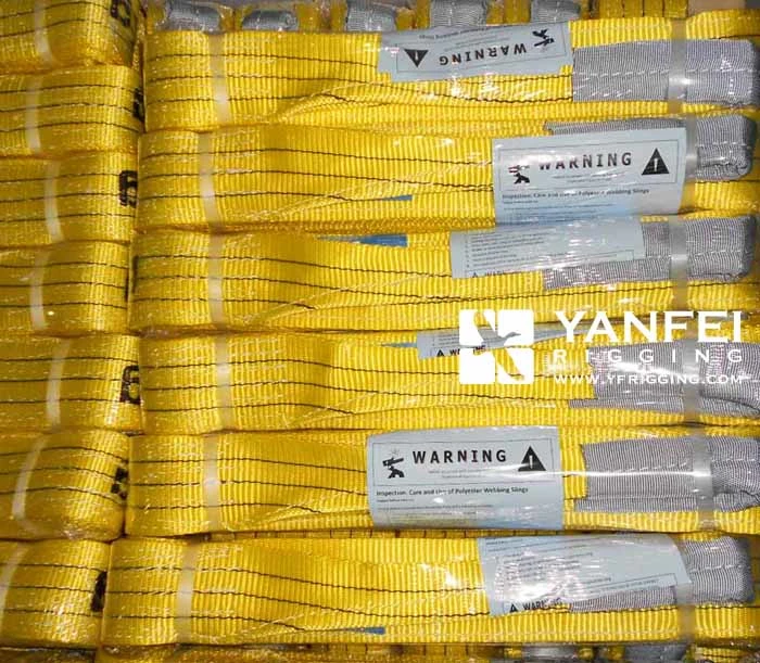 ASME B30.9 3ton Yellow 5: 1 Polyester Webbing Sling