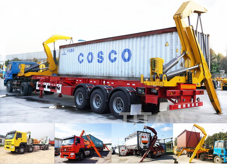 20FT 40FT Container Sidelifter Self Loader Truck Trailer Side Loader Trailer