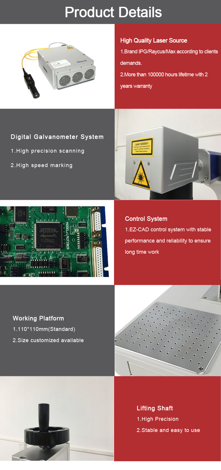 China Price Laser Marking Machine for Sale/Economic Laser Marking Machine to Mold Maker