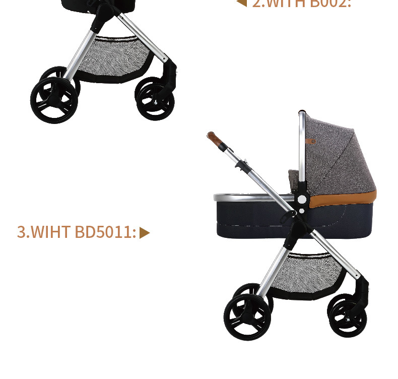 Aluminum Alloy Good Quality Lightweight Portable Folding Baby Stroller From China