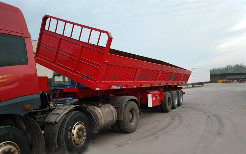 40 Ton Payload Side Dump Trailer for Cargo Transportation
