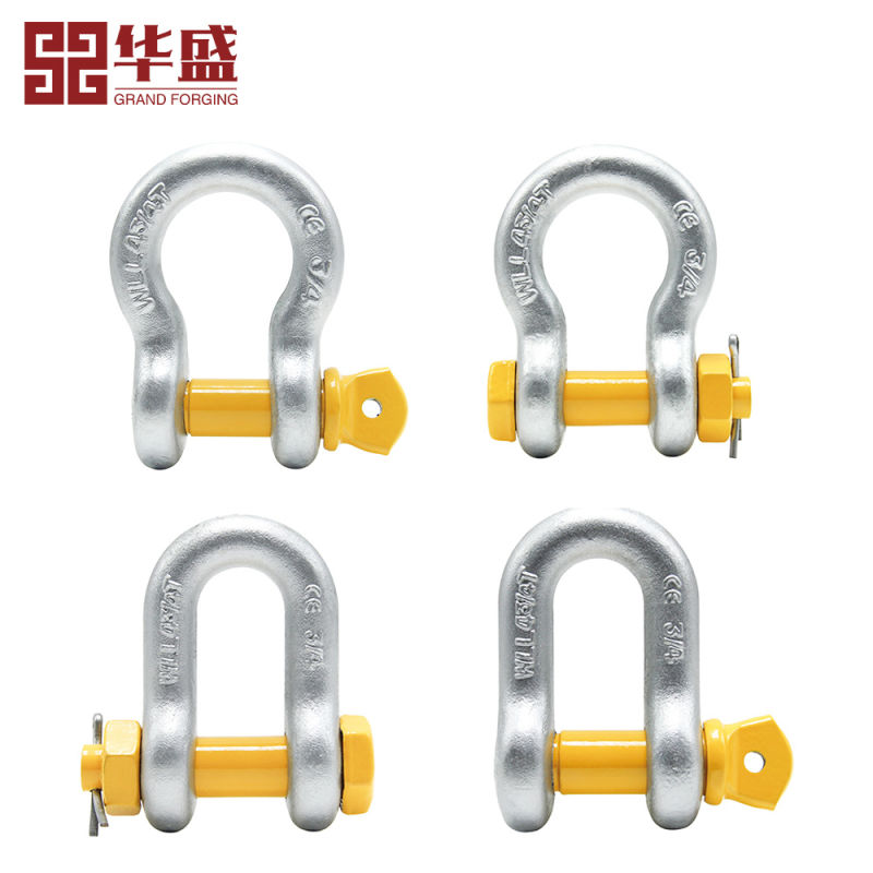 High Quality Steel Lifting Us Type Drop Forged G2130 Anchor Shackle