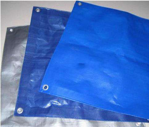 China Factory Woven Polypropylene Tarpaulin 150GSM Double Color Waterproof PE Tarpaulin