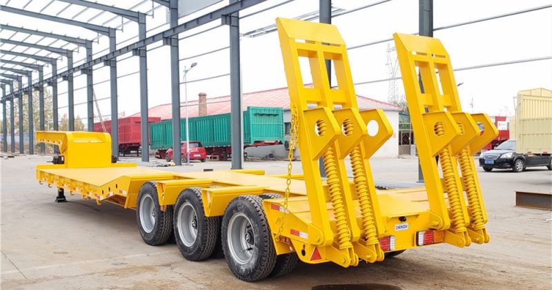 Lowboy Semi Trailer Heavy Duty Machine Loader with Trailer