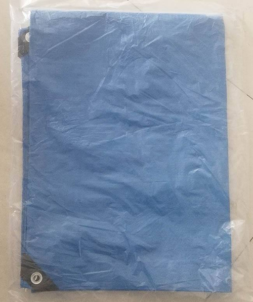 China Factory Woven Polypropylene Tarpaulin 150GSM Double Color Waterproof PE Tarpaulin