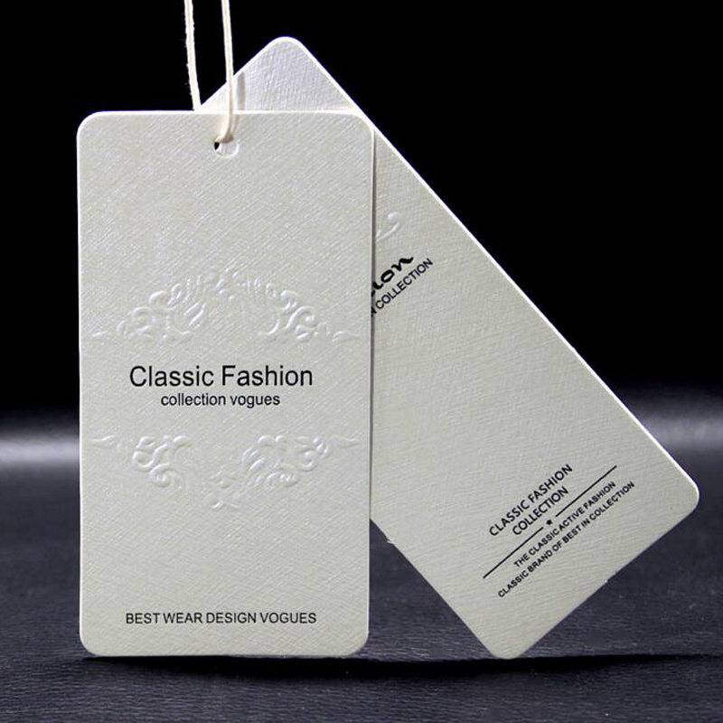 China Cheap Recycled Paper/Garment Tag Design Hang Tags in Guangzhou