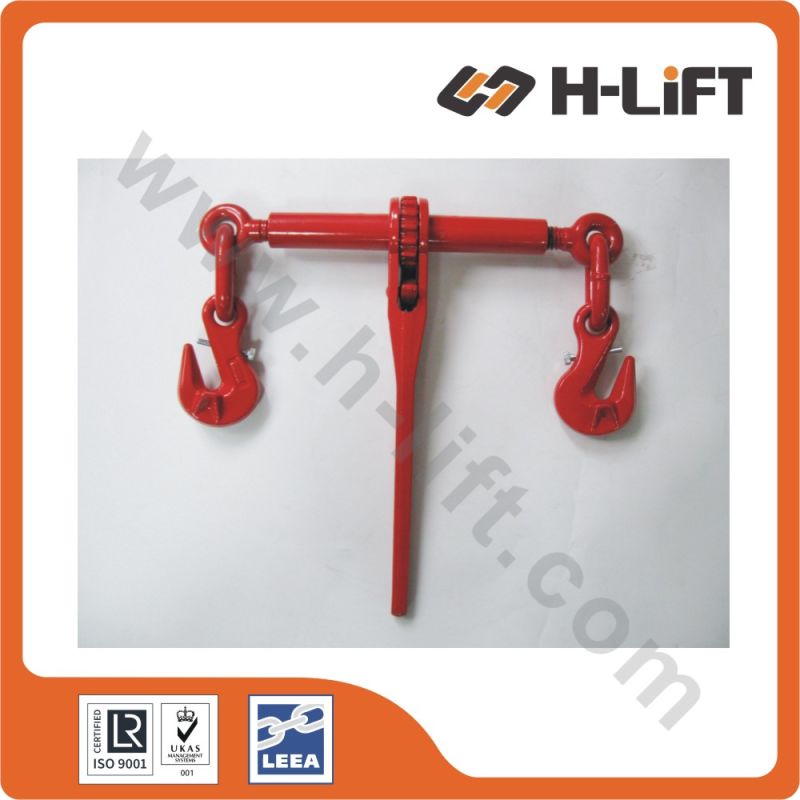 Ratchet Type Load Binder with Cradle Grab Hook and Safety Pin