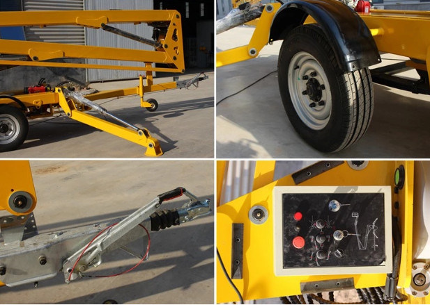Ce Approved Trailer Hydraulic Articulating Arm Man Lift