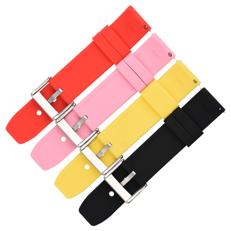 Wrist Silicone Rubber Watch Band Strap 20mm