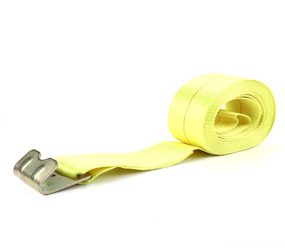 75mm Cargo Lashing Belt Ratchet Strap with Flat Hook
