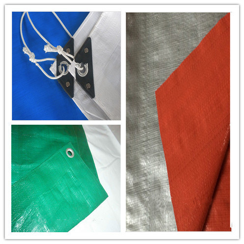 Orange Waterproof Fabric Tarp Sheet/PE Tarpaulin Sheet