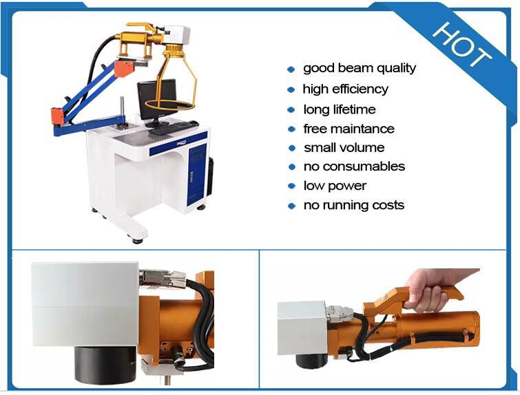 Key Chain Silver Rings Laser Marking Machine Price 20W with Manufacturer