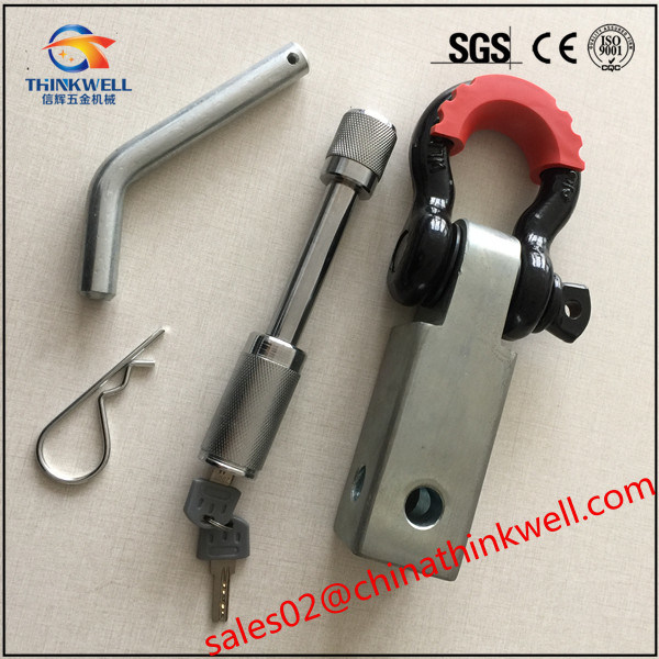 4WD Trailer Parts Shackle Mount Hitch Receiver with Pin