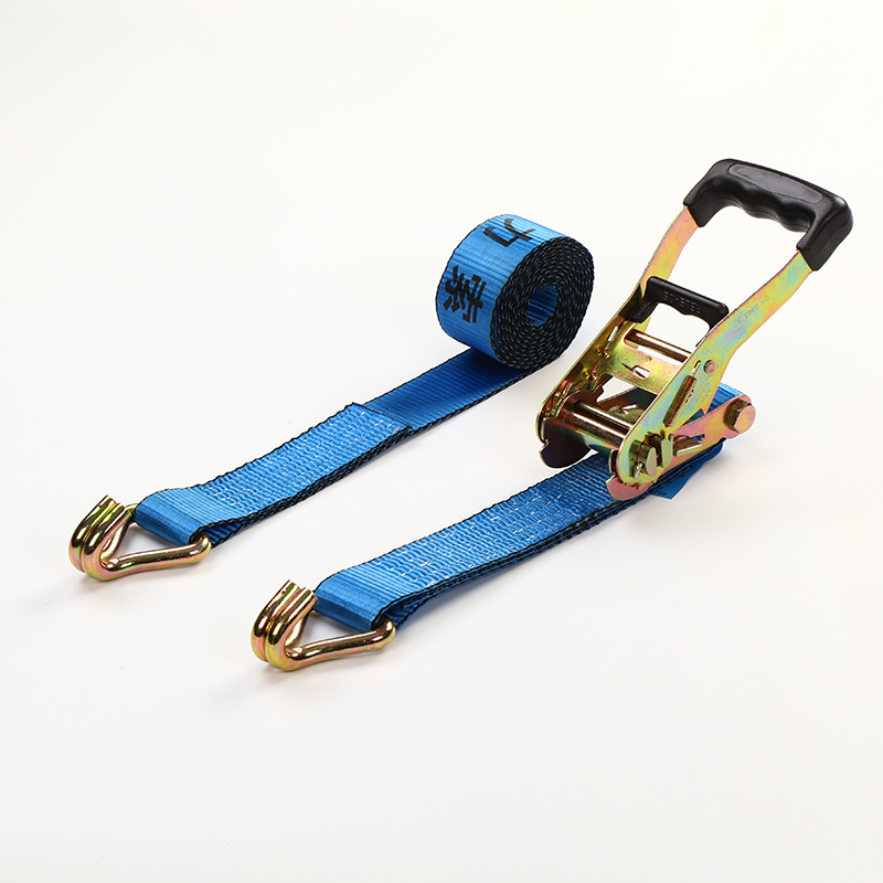 Customized Double J Hook Ratchet Tie-Down Strap 8m X 50mm