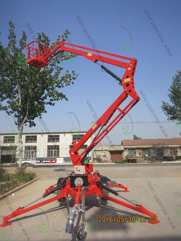 4-14m Working Level Trailer Mounted Articulated Boom Lift