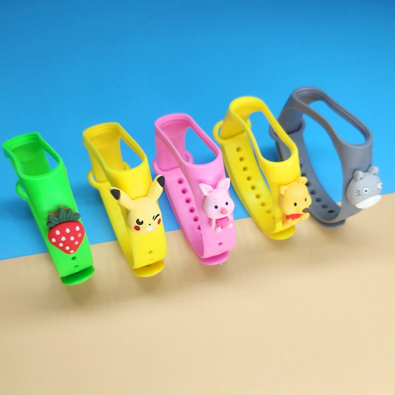 Cute Cartoon Silicone Strap Band for M3 M4 Watch Rubber Bracelet Watchbands Strap Wristband