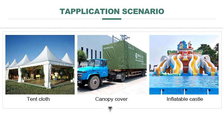 PVC Coated Tarpaulin for Tents, Truck Cover, Carport