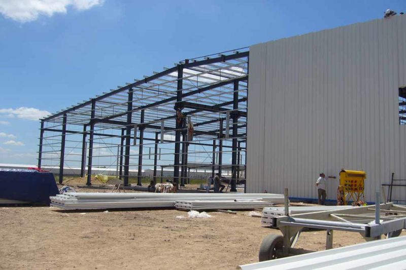 Prefab Light Steel Structure Logistic Center Construction Workshop (KXD-014)