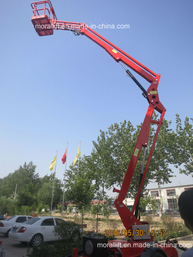 CE Approved Towable Trailer Boom Lift for Sale