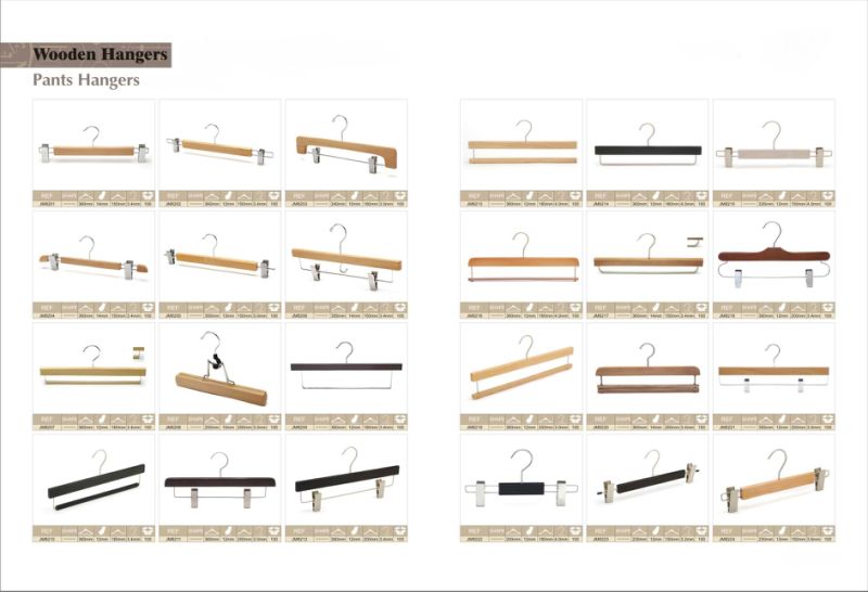Beech Wood Natural Wood Hanger in Matt-Finishing Clothes Hanger