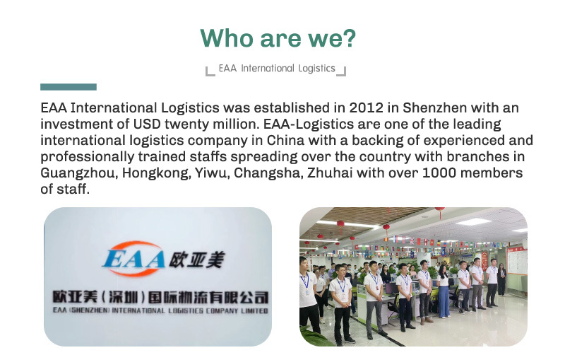 Eaa Freight Forwarder Dubai Door to Door Guangzhou Batam Yiwu Freight Forwarder FCL LCL to Europe Logistics Sea Freight