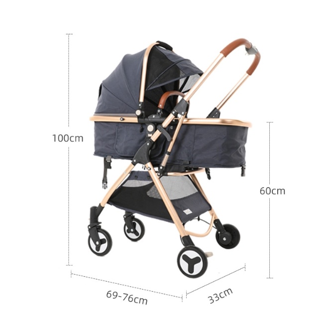 High Quality Stainless Steel Frame Foldable Baby Stroller China Baby Stroller Factory