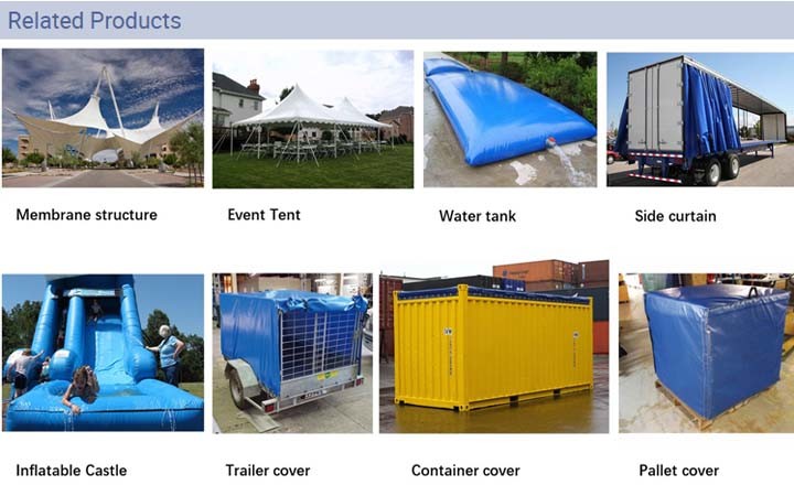 900GSM PVC Tarpaulin Waterproof Tarp, Truck Tarp Cover Side Curtain