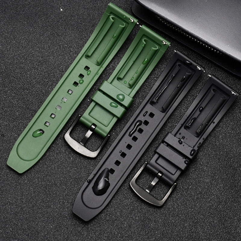 Quick Release Waterproof Tpsiv Rubber Silicone Wrist Watch Band Strap